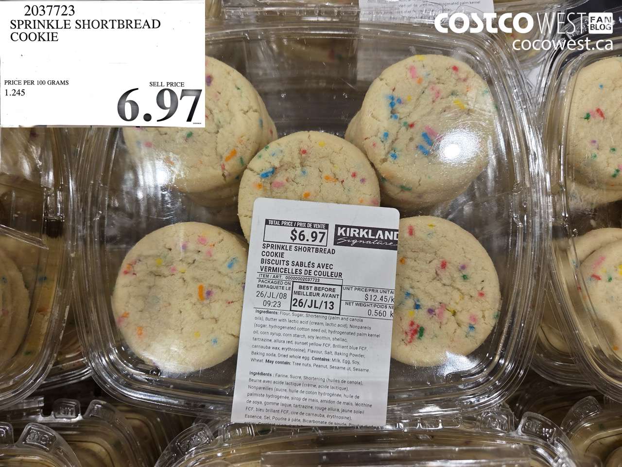 2037723 SPRINKLE SHORTBREAD COOKIE $6.97
