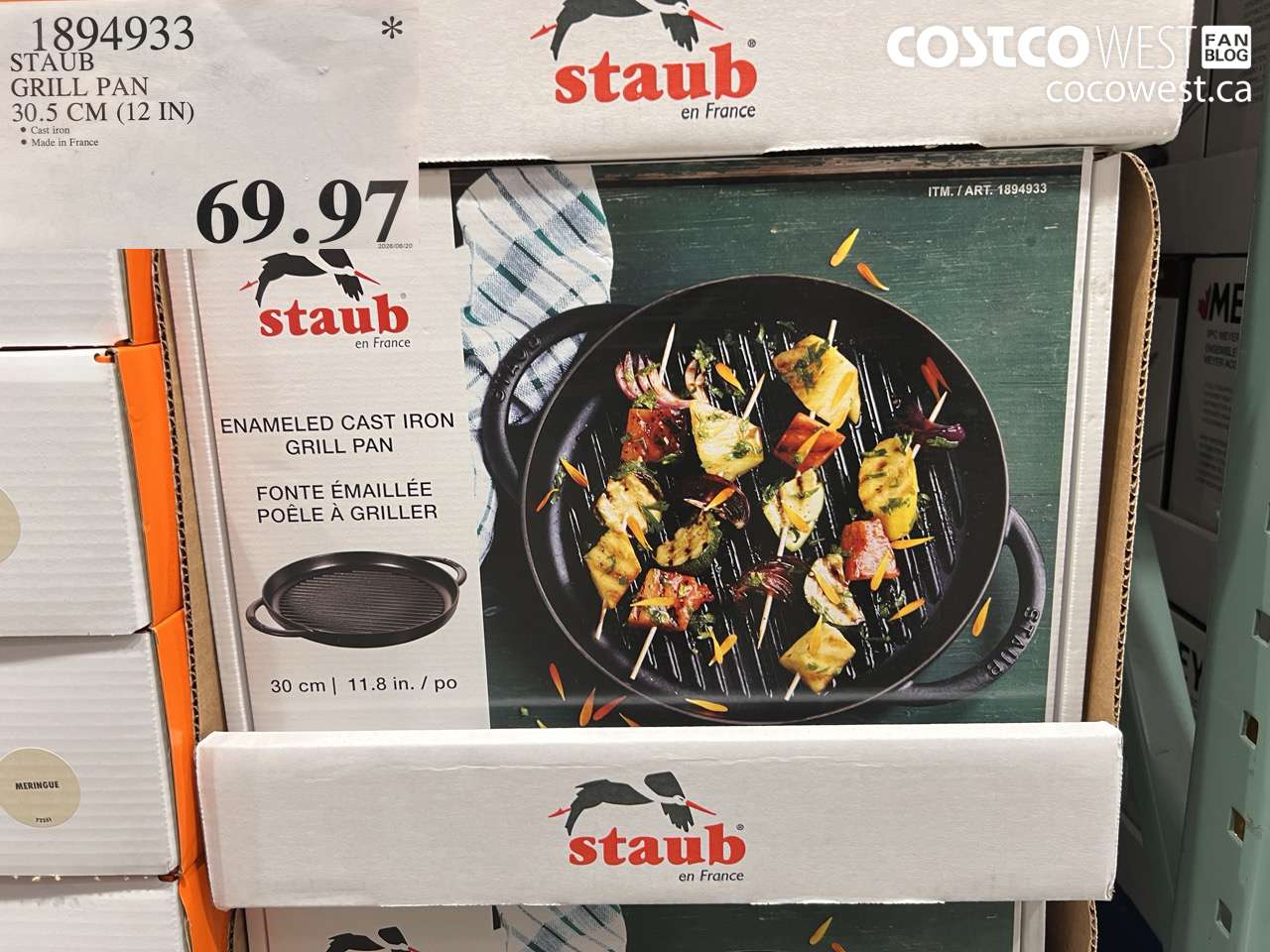 1894933 STAUB GRILL PAN 30.5 CM (12 IN) $69.97