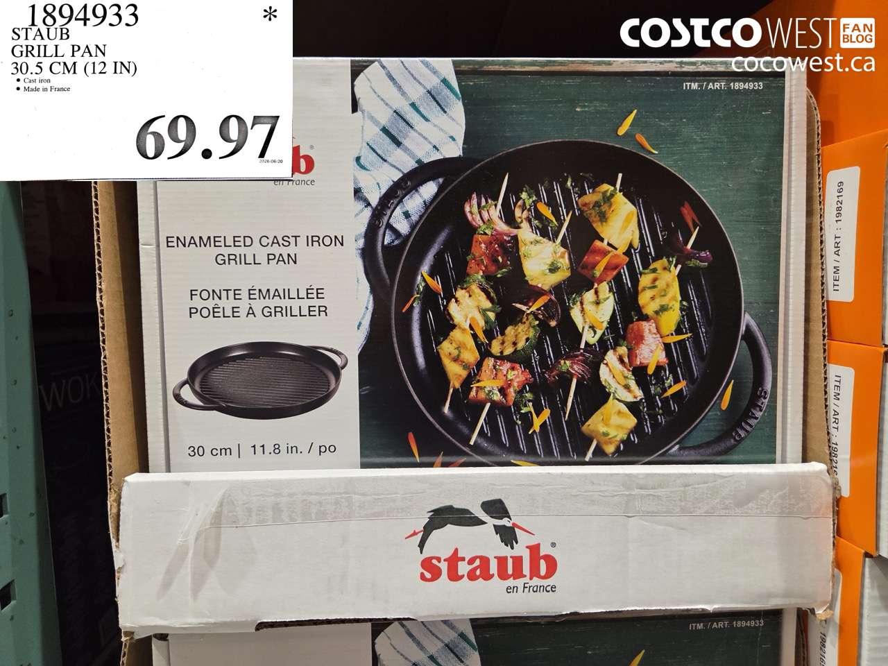 1894933 STAUB GRILL PAN 30.5 CM (12 IN) $69.97