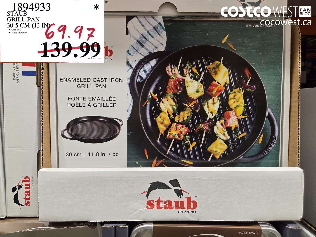 1894933 STAUB GRILL PAN 30.5 CM (12 IN) $69.97