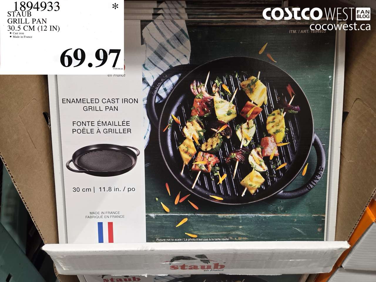 1894933 STAUB GRILL PAN 30.5 CM (12 IN) $69.97