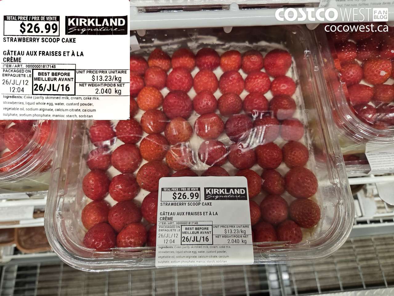 1817145 STRAWBERRY SCOOP CAKE $26.99