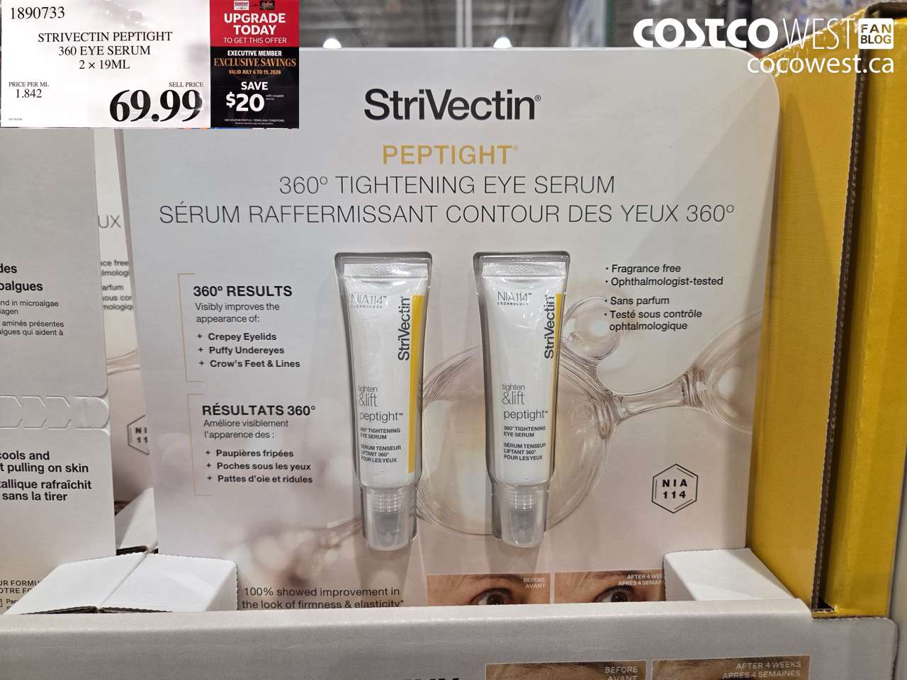 1890733 STRIVECTIN PEPTIGHT 360 EYE SERUM 2 X 19ML ($20.00 INSTANT SAVINGS EXPIRES ON 2026-07-19) $49.99