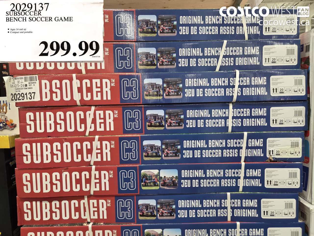 2029137 SUBSOCCER BENCH SOCCER GAME $299.99