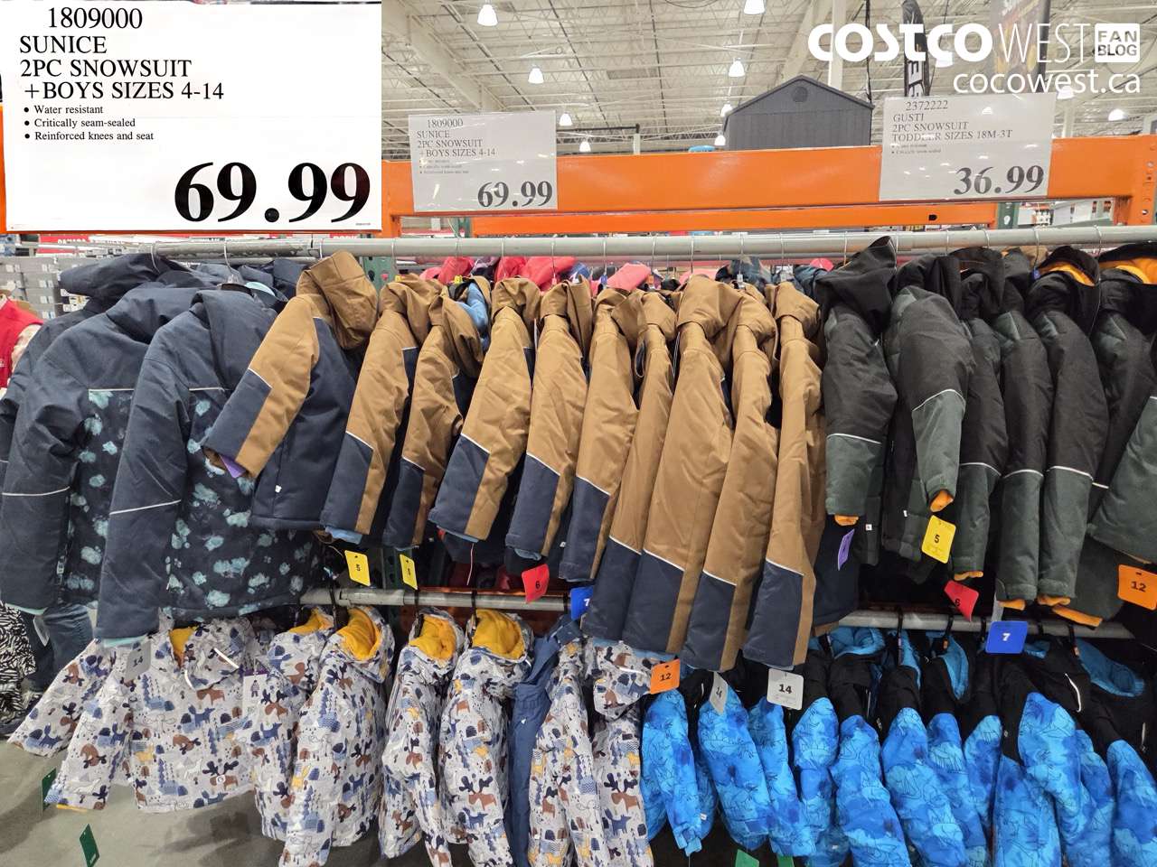 1809000 SUNICE 2PC SNOWSUIT + BOYS SIZES 4-14 $69.99