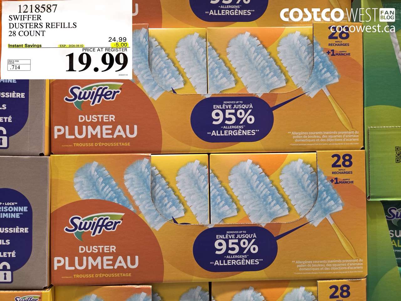 1218587 SWIFFER DUSTERS REFILLS 28 COUNT ($5.00 INSTANT SAVINGS EXPIRES ON 2026-08-02) $19.99