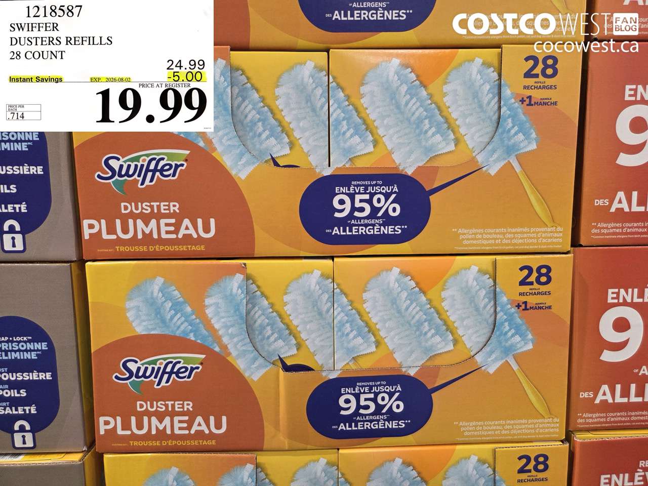 1218587 SWIFFER DUSTERS REFILLS 28 COUNT ($5.00 INSTANT SAVINGS EXPIRES ON 2026-08-02) $19.99