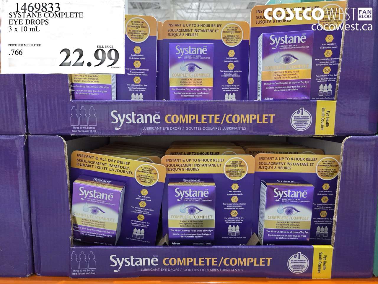 1469833 SYSTANE COMPLETE EYE DROPS 3 X 10 ML $22.99