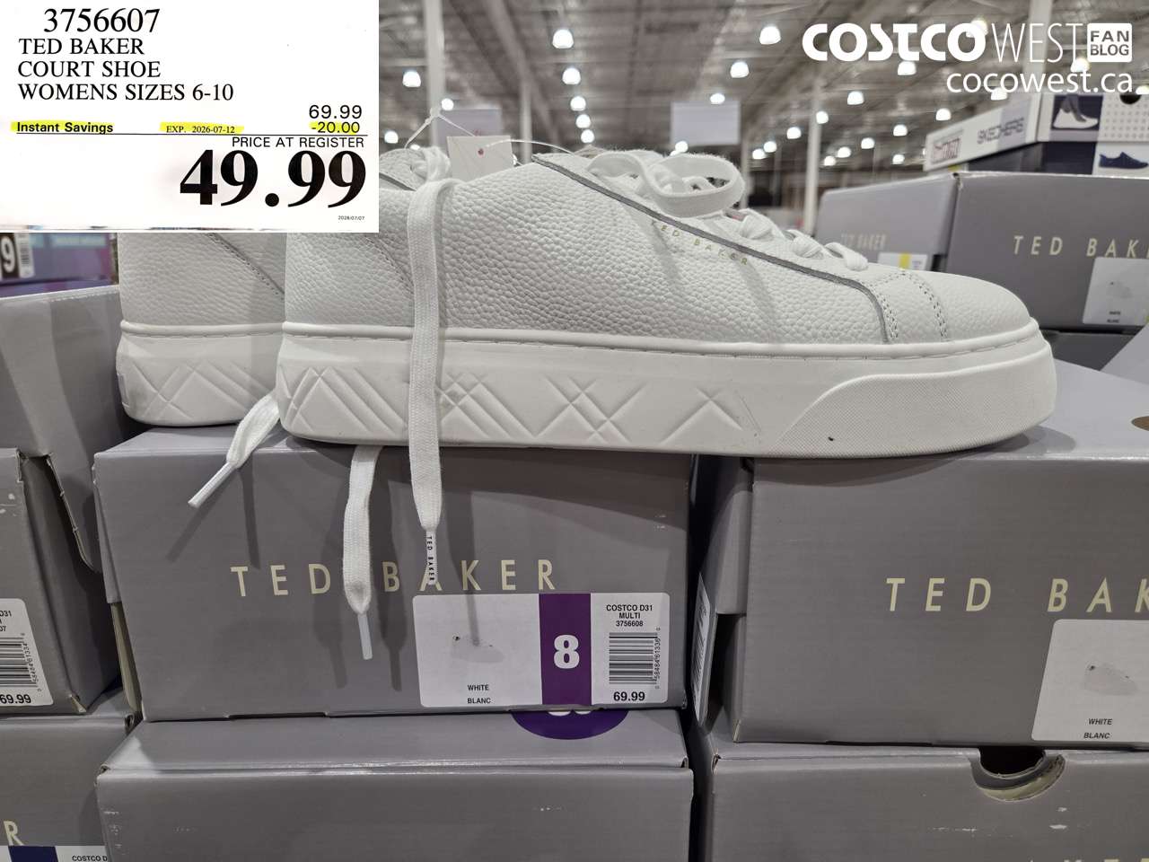 3756607 TED BAKER COURT SHOE WOMENS SIZES 6-10 ($20.00 INSTANT SAVINGS EXPIRES ON 2026-07-12) $49.99