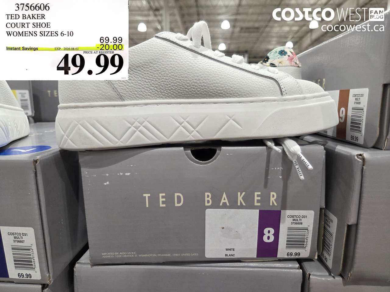 3756606 TED BAKER COURT SHOE WOMENS SIZES 6-10 ($20.00 INSTANT SAVINGS EXPIRES ON 2026-08-02) $49.99