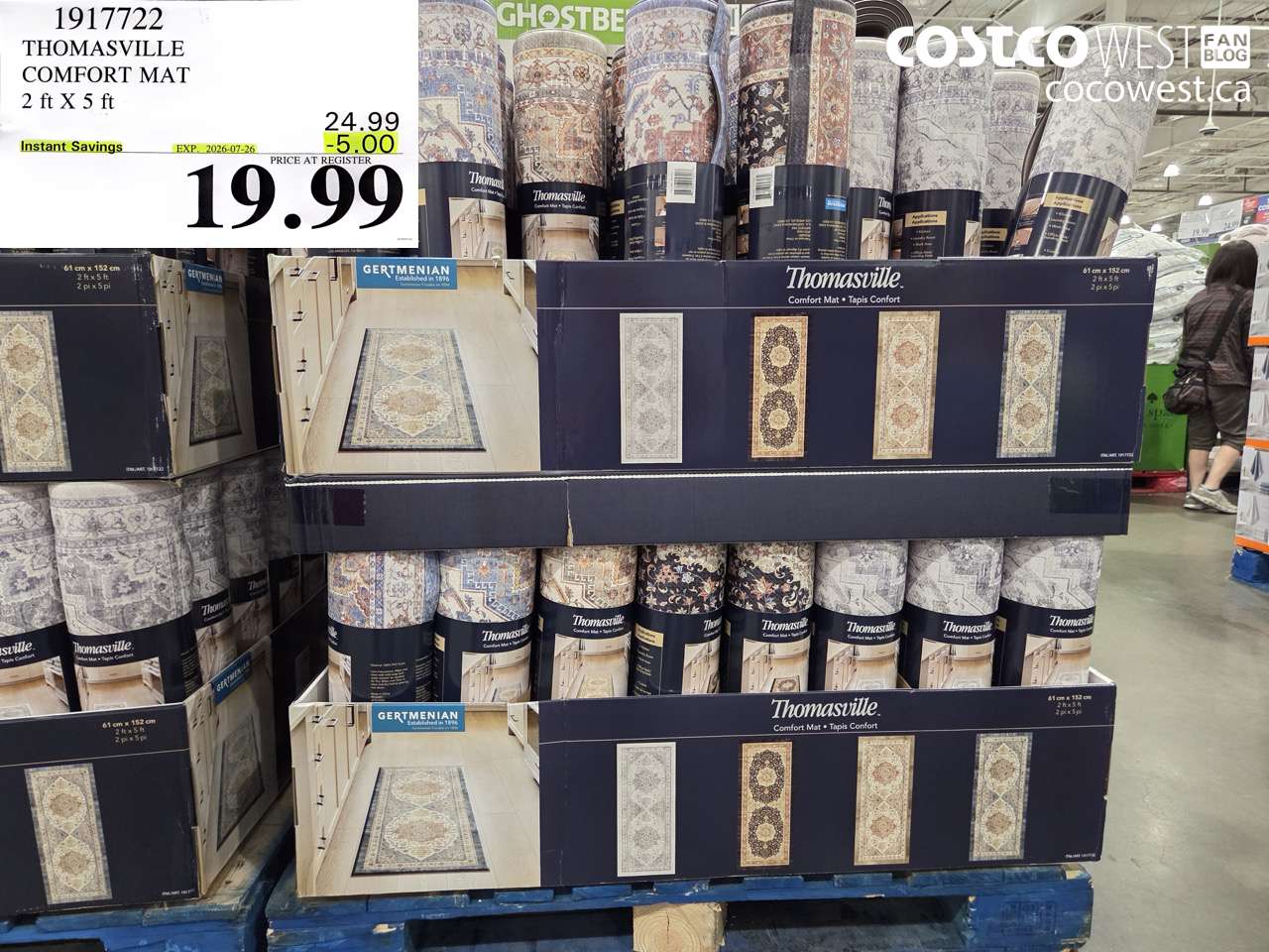 1917722 THOMASVILLE COMFORT MAT 2 FT X 5 FT ($5.00 INSTANT SAVINGS EXPIRES ON 2026-07-26) $19.99