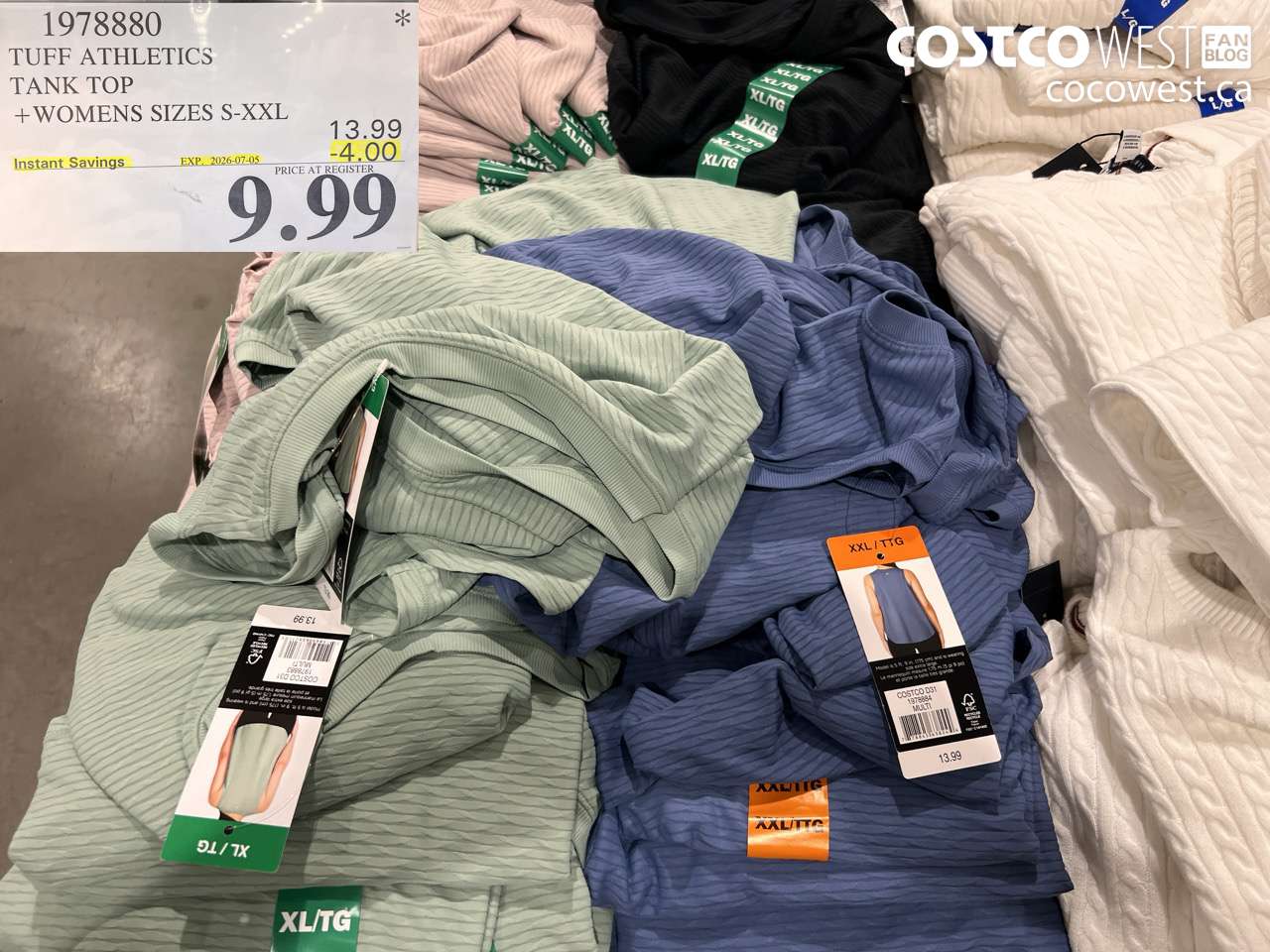 1978880 TUFF ATHLETICS TANK TOP WOMENS SIZES S-XXL ($4.00 INSTANT SAVINGS EXPIRES ON 2026-07-05) $9.99
