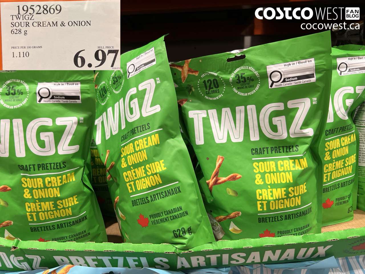 1952869 TWIGZ SOUR CREAM & ONION 628 G $6.97