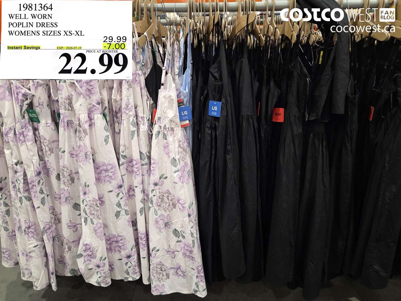 1981364 WELL WORN POPLIN DRESS WOMENS SIZES XS-XL ($7.00 INSTANT SAVINGS EXPIRES ON 2026-07-19) $22.99