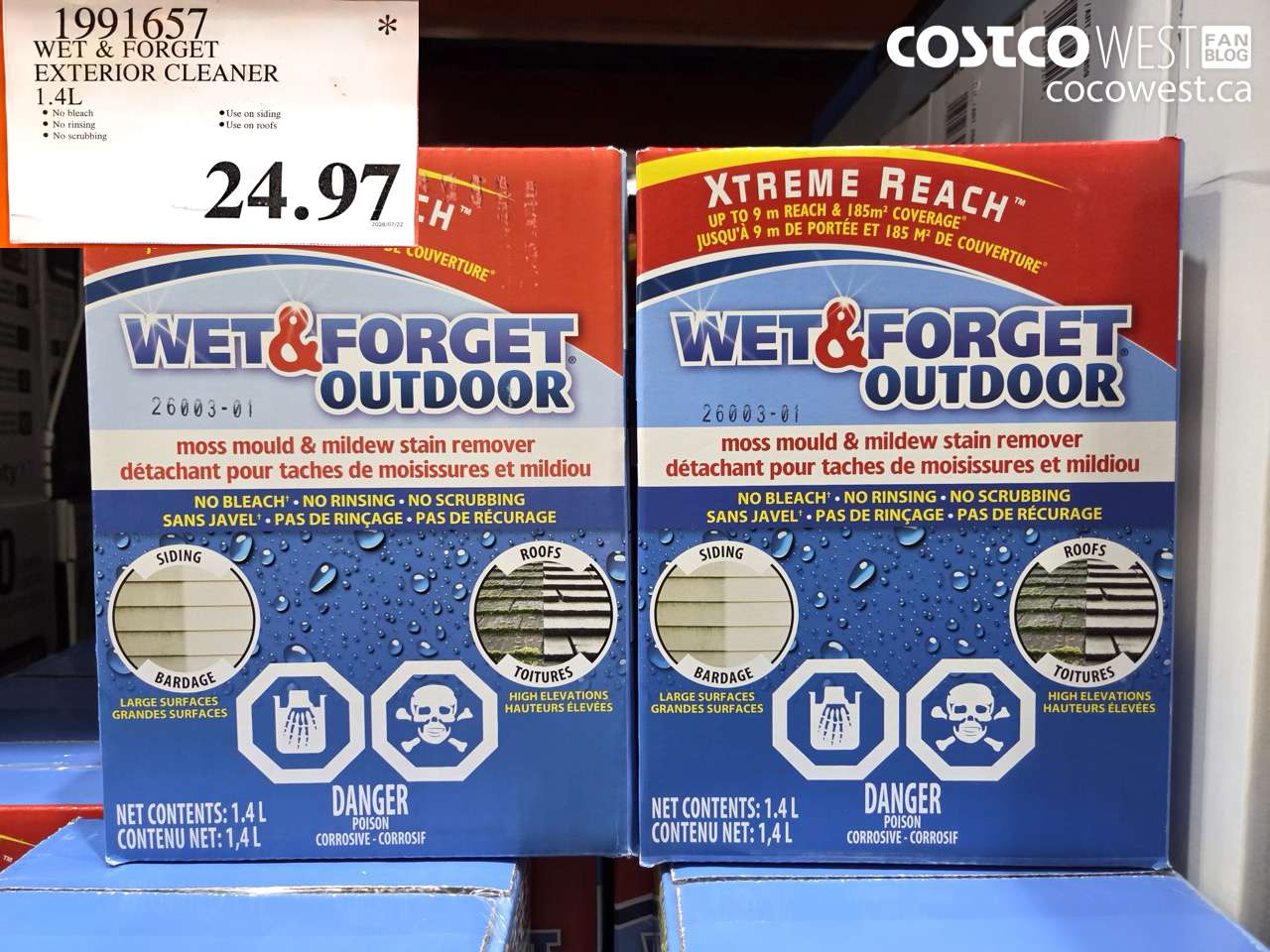 1991657 WET & FORGET EXTERIOR CLEANER 1.4L $24.97