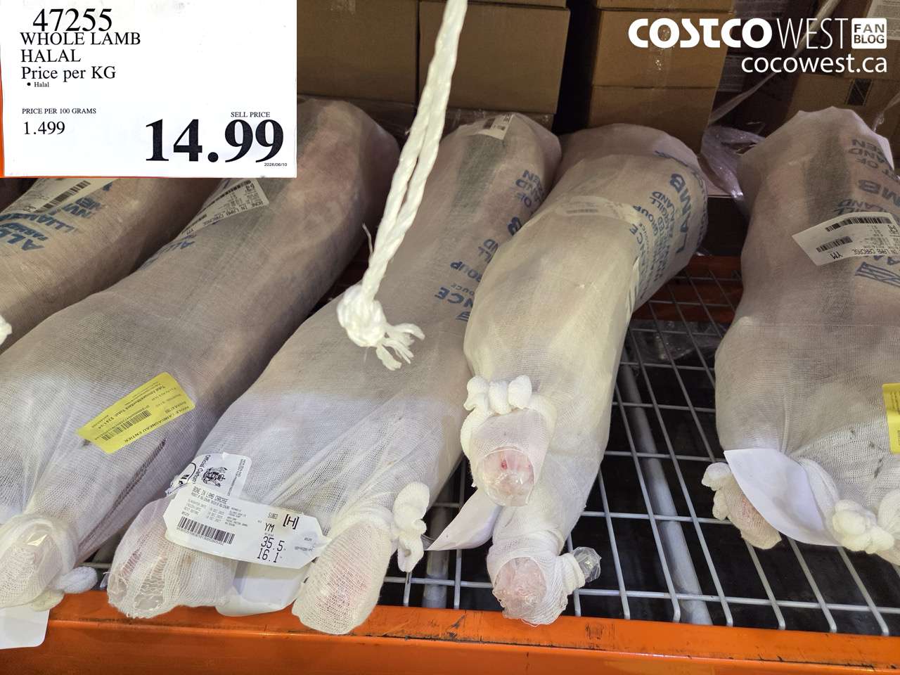 47255 WHOLE LAMB HALAL PRICE PER KG $14.99
