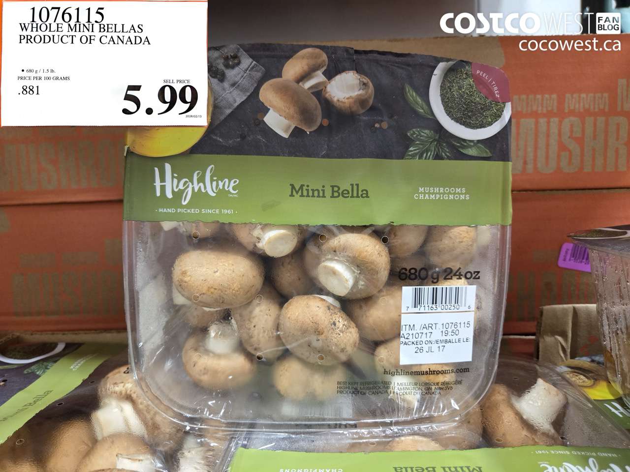 1076115 WHOLE MINI BELLAS PRODUCT OF CANADA $5.99