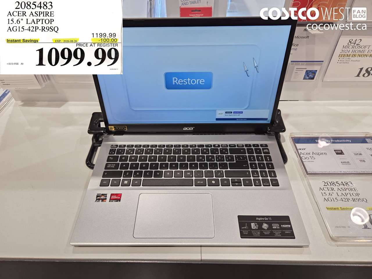 2085483 ACER ASPIRE 15.6