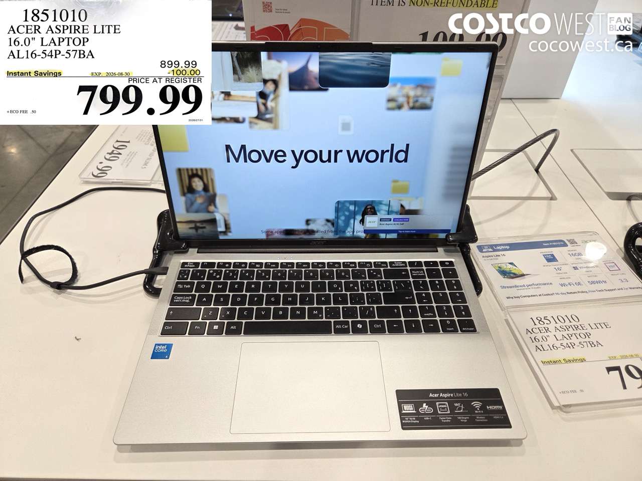 1851010 ACER ASPIRE LITE 16.0