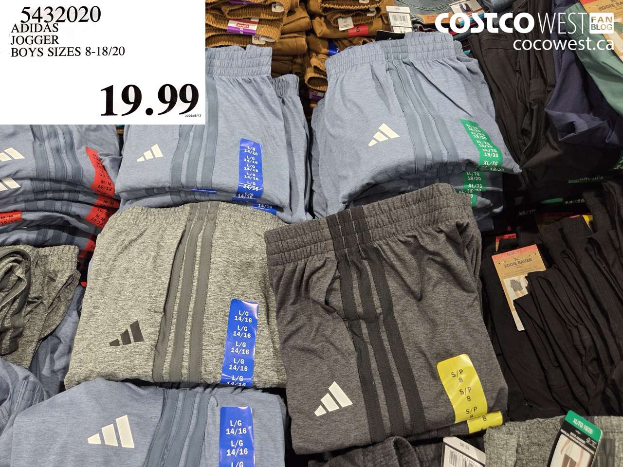 5432020 ADIDAS JOGGER BOYS SIZES 8-18/20 $19.99