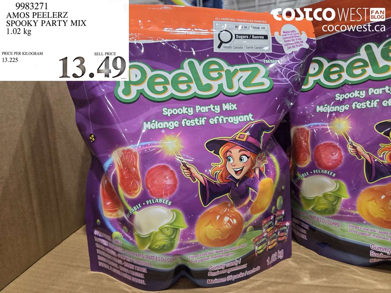 9983271 AMOS PEELERZ SPOOKY PARTY MIX 1.02 KG $13.49
