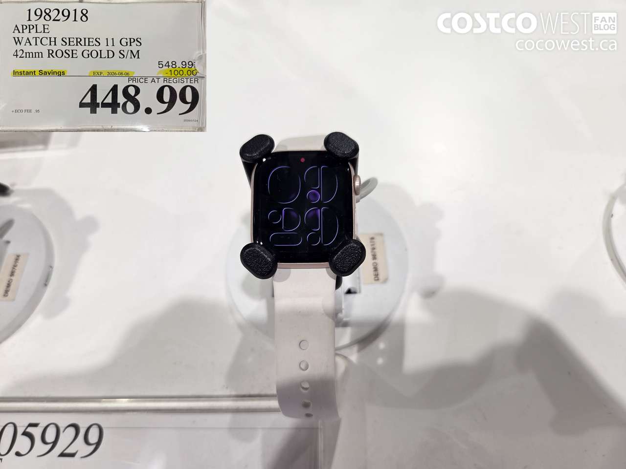 1982918 APPLE WATCH SERIES 11 GPS 42MM ROSE GOLD S/M ($100.00 INSTANT SAVINGS EXPIRES ON 2026-08-06) $448.99
