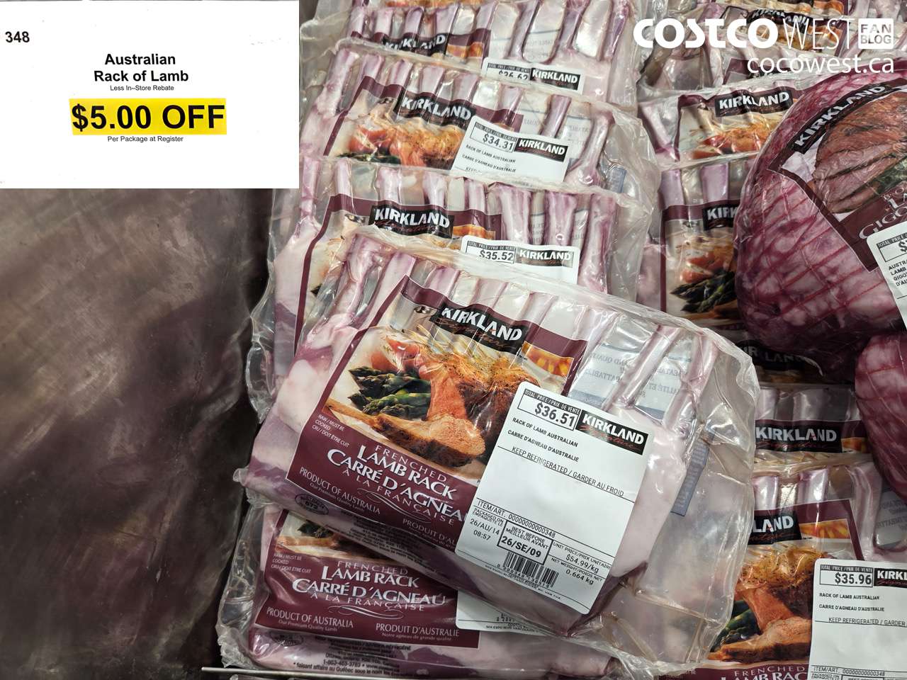 348 AUSTRALIAN RACK OF LAMB ($5.00 INSTANT SAVINGS)