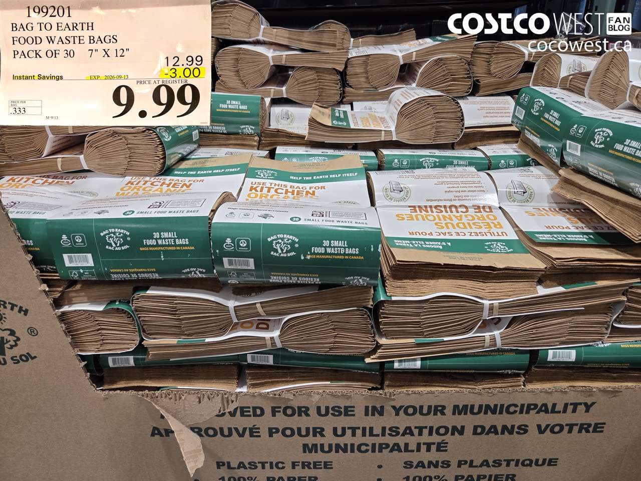 199201 BAG TO EARTH FOOD WASTE BAGS PACK OF 30 7
