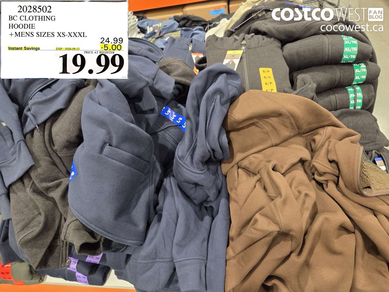 2028502 BC CLOTHING HOODIE MENS SIZES XS-XXXL ($5.00 INSTANT SAVINGS EXPIRES ON 2026-09-13) $19.99