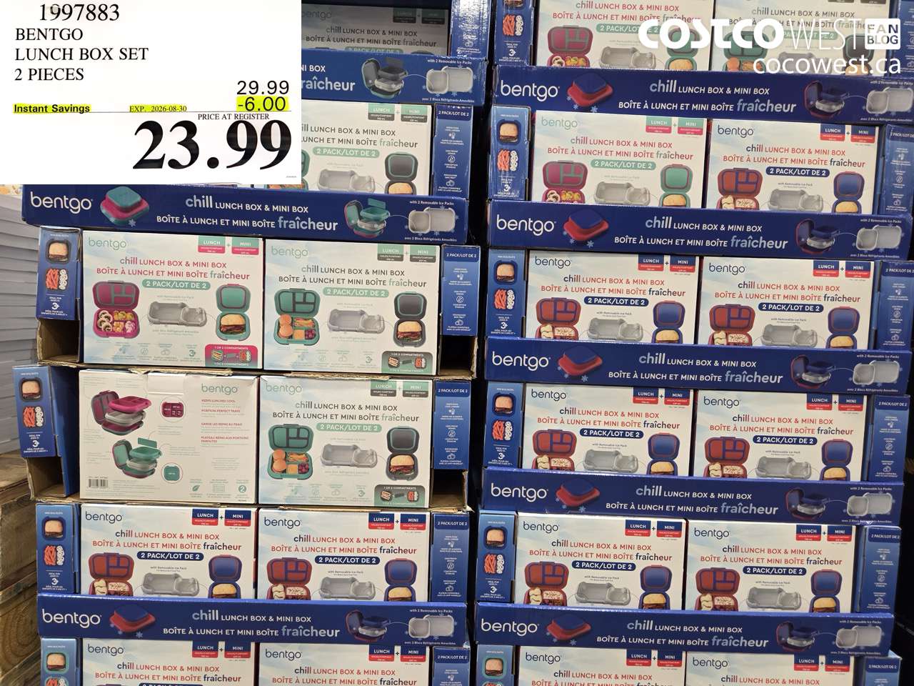 1997883 BENTGO LUNCH BOX SET 2 PIECES ($6.00 INSTANT SAVINGS EXPIRES ON 2026-08-30) $23.99