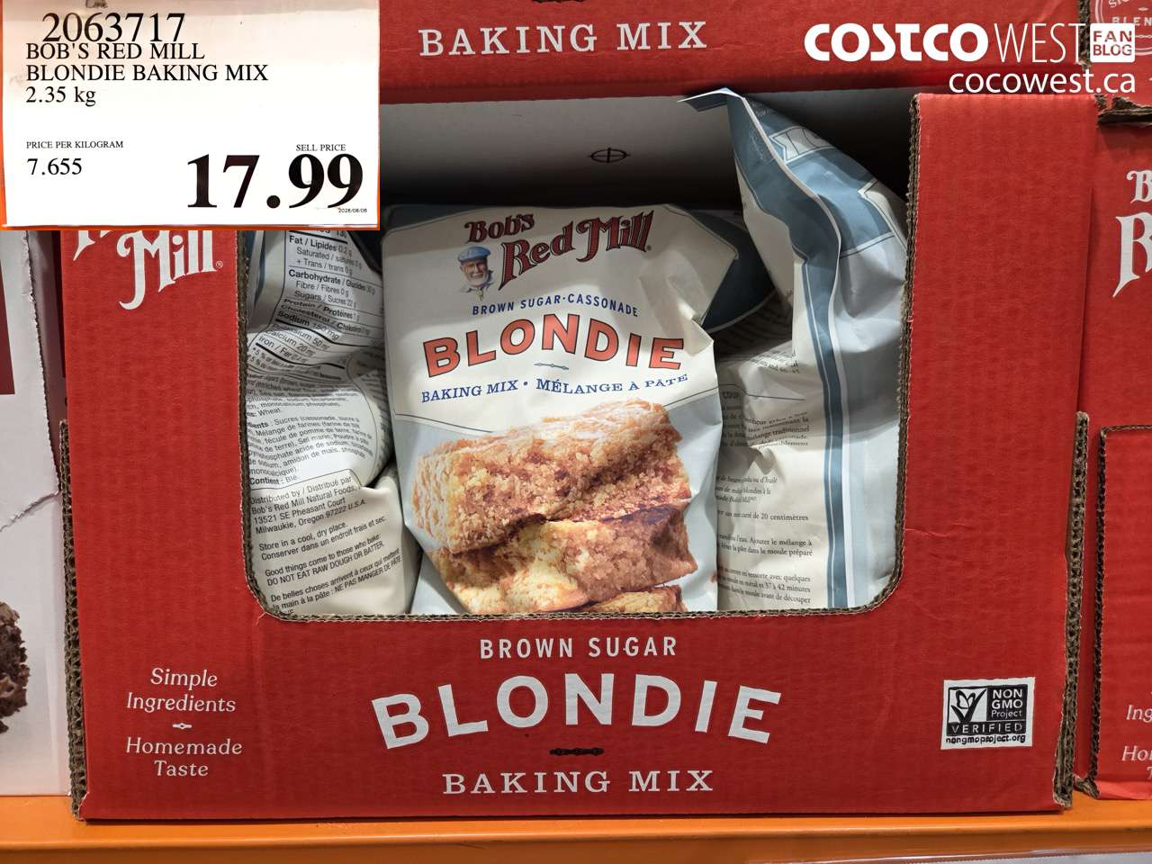 2063717 BOB'S RED MILL BLONDIE BAKING MIX 2.35 KG $17.99