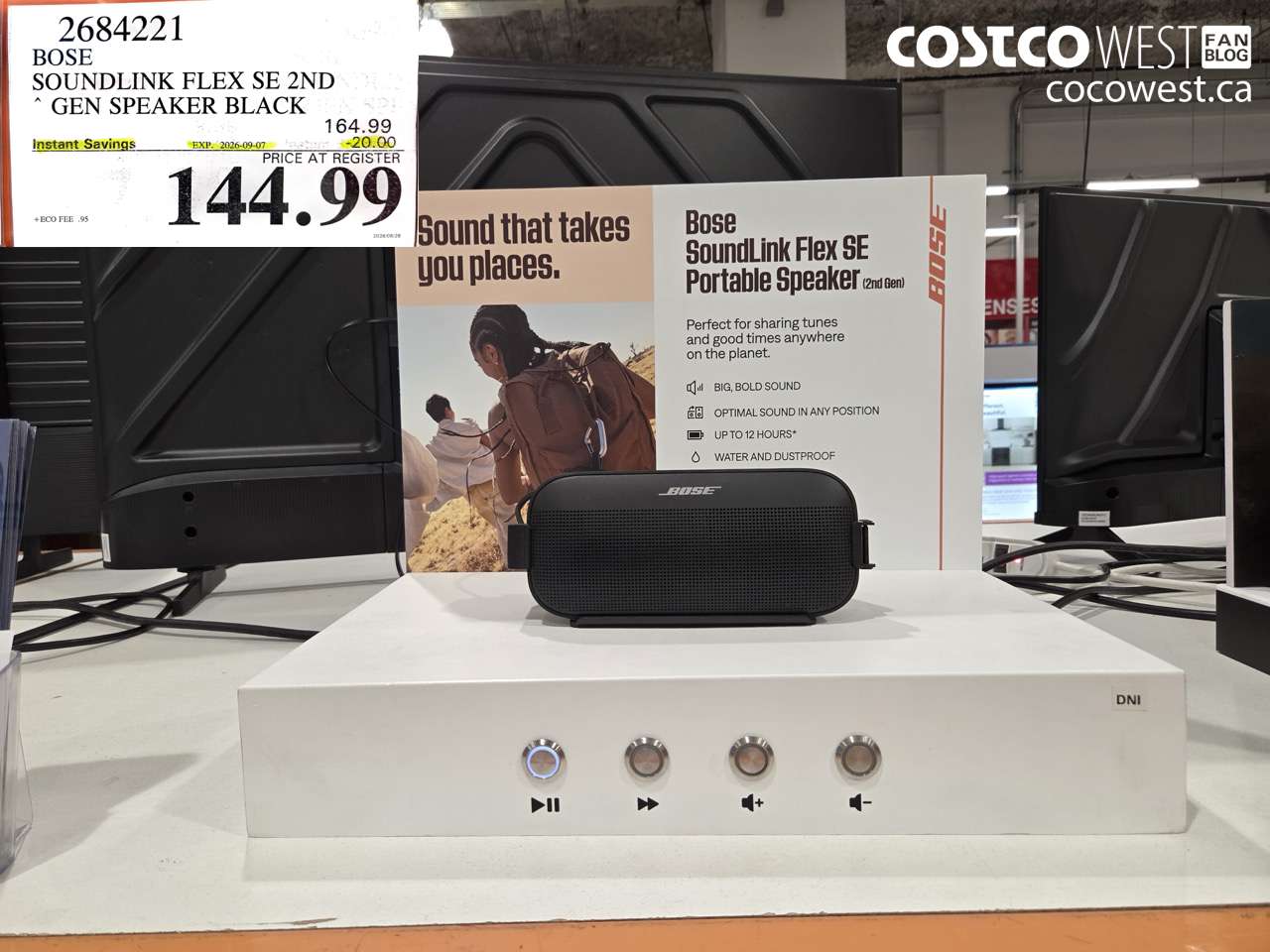 2684221 BOSE SOUNDLINK FLEX SE 2ND GEN SPEAKER BLACK ($20.00 INSTANT SAVINGS EXPIRES ON 2026-09-07) $144.99