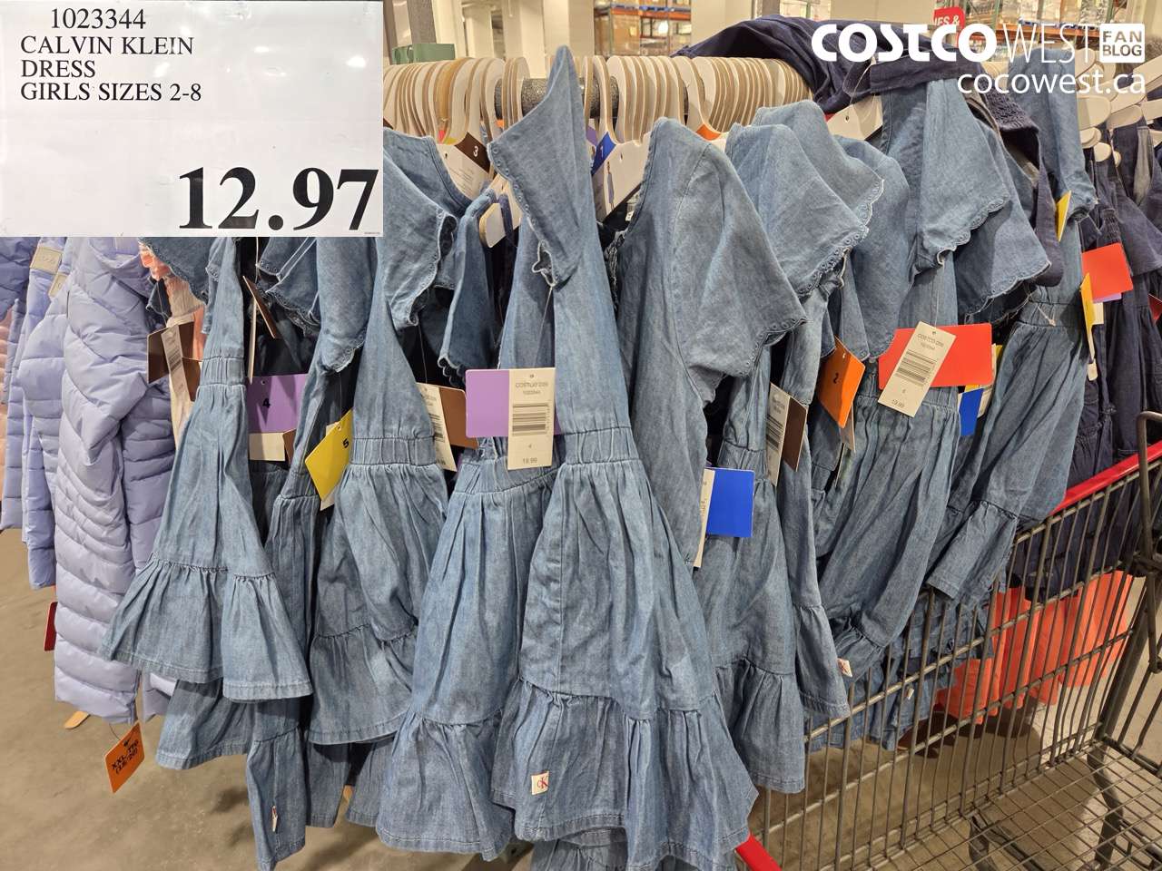 1023344 CALVIN KLEIN DRESS GIRLS' SIZES 2-8 $12.97