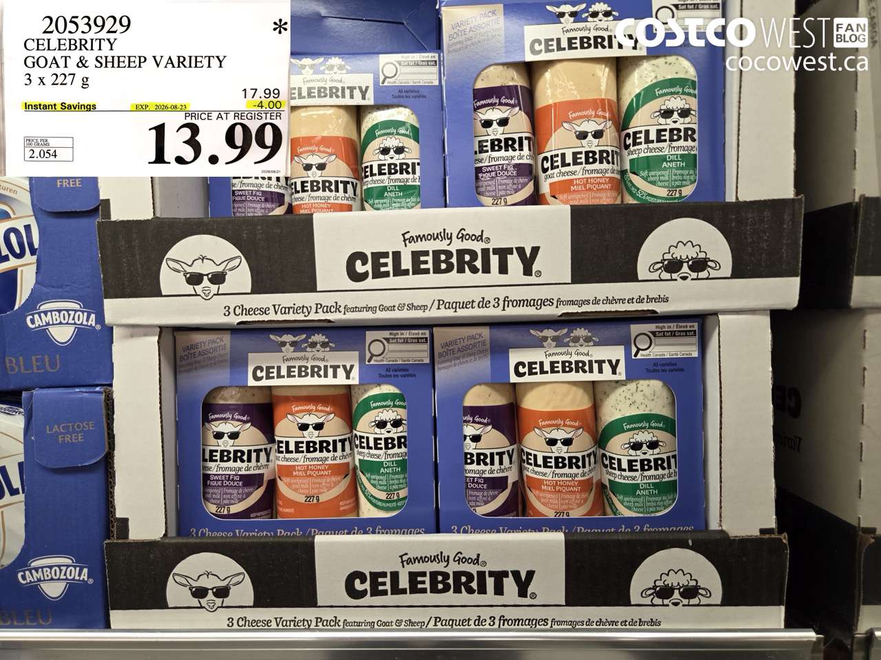 2053929 CELEBRITY GOAT & SHEEP VARIETY 3 X 227 G ($4.00 INSTANT SAVINGS EXPIRES ON 2026-08-23) $13.99