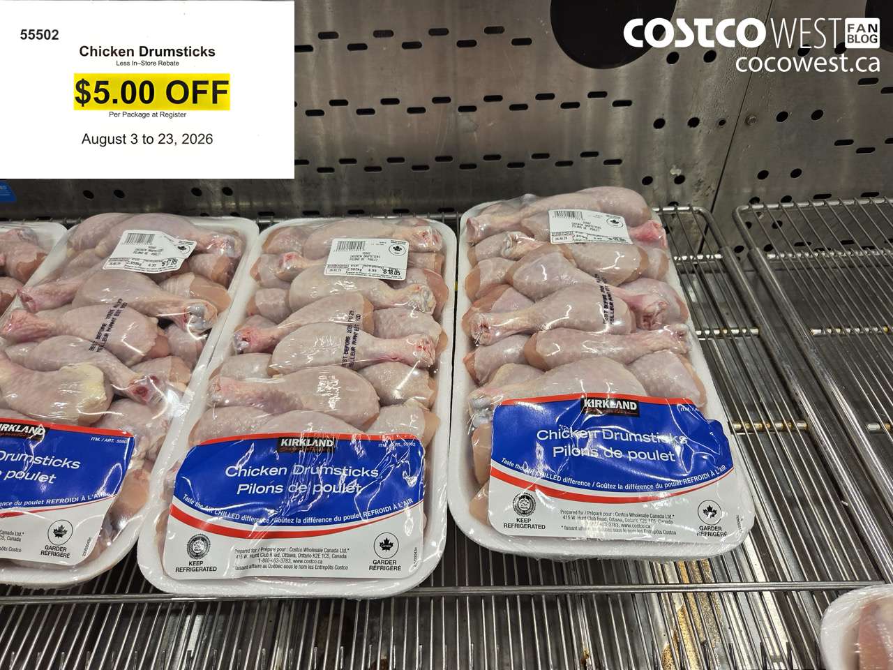 55502 CHICKEN DRUMSTICKS ($5.00 INSTANT SAVINGS EXPIRES ON 2026-08-23)