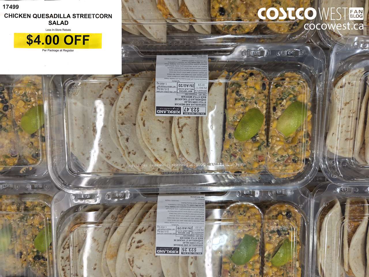 17499 CHICKEN QUESADILLA STREETCORN SALAD ($4.00 INSTANT SAVINGS)