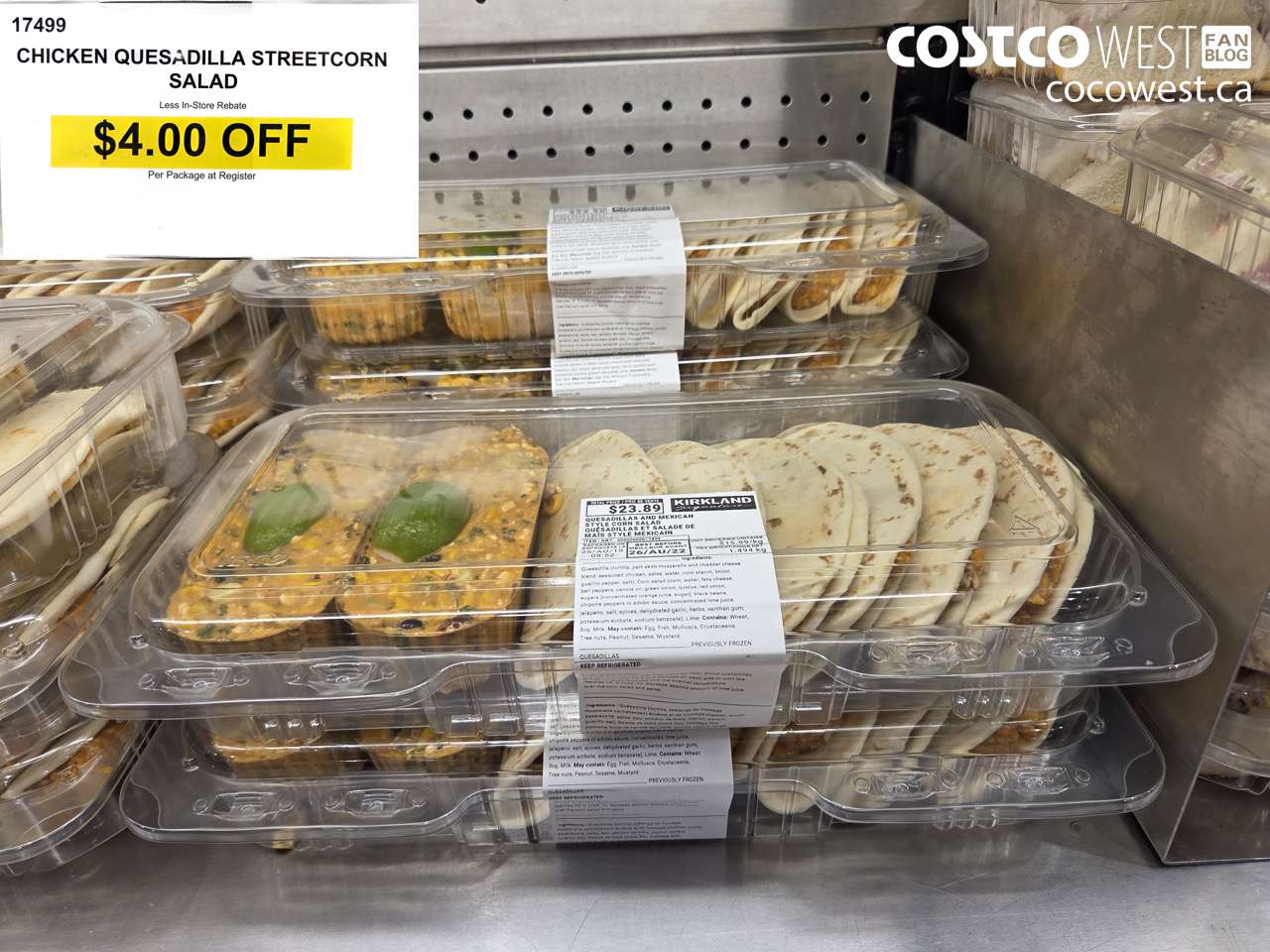 17499 CHICKEN QUESADILLA STREETCORN SALAD ($4.00 INSTANT SAVINGS)