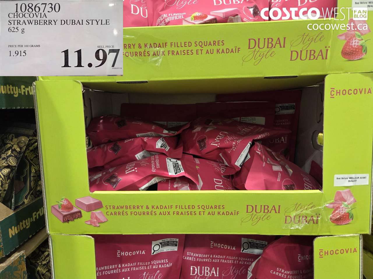 1086730 CHOCOVIA STRAWBERRY DUBAI STYLE 625 G $11.97