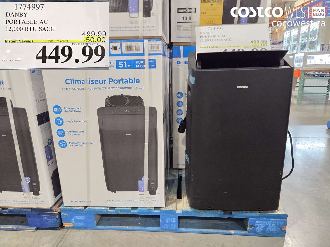 1774997 DANBY PORTABLE AC 12,000 BTU SACC ($50.00 INSTANT SAVINGS EXPIRES ON 2026-08-21) $449.99