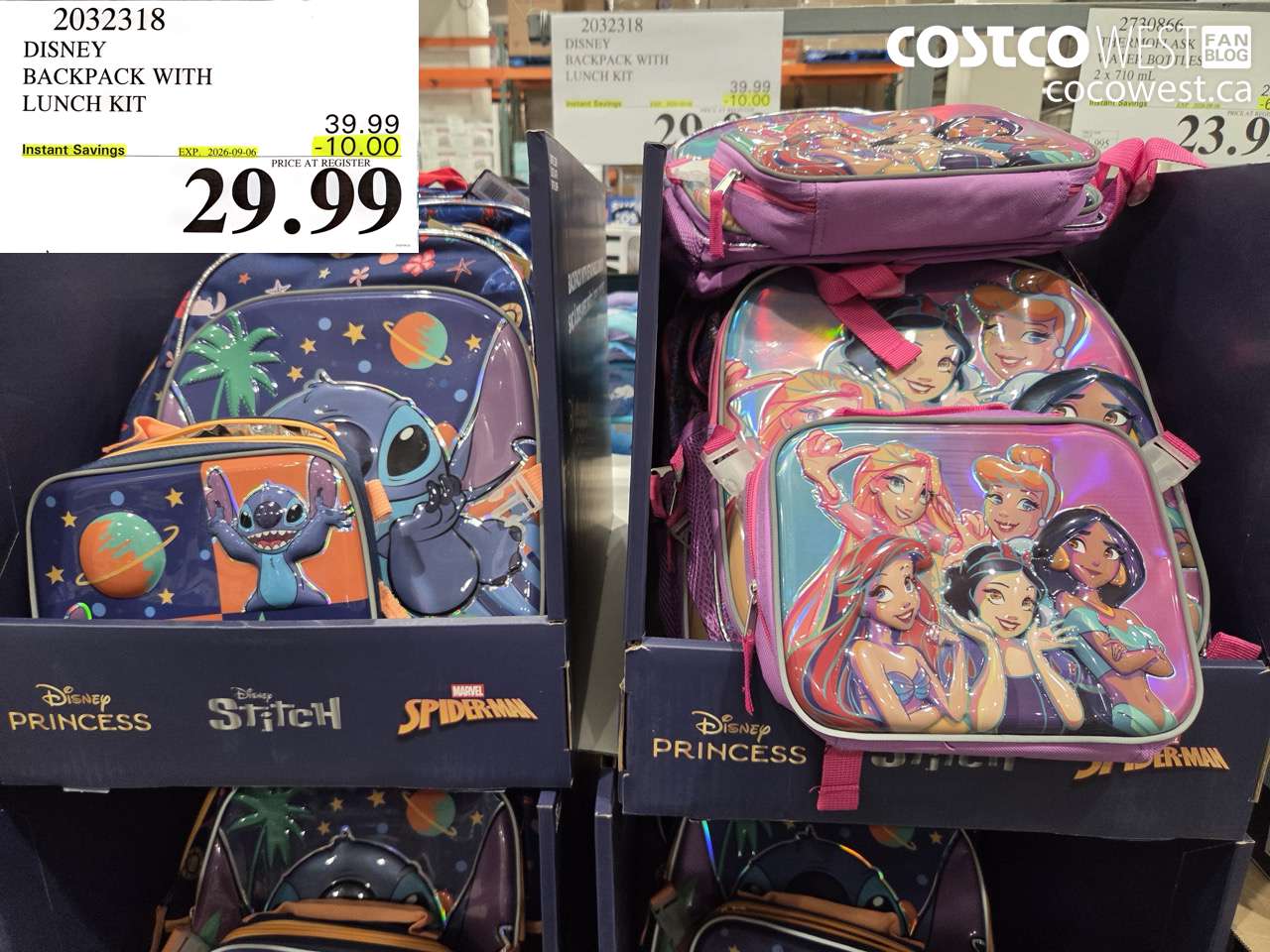 2032318 DISNEY BACKPACK WITH LUNCH KIT ($10.00 INSTANT SAVINGS EXPIRES ON 2026-09-06) $29.99