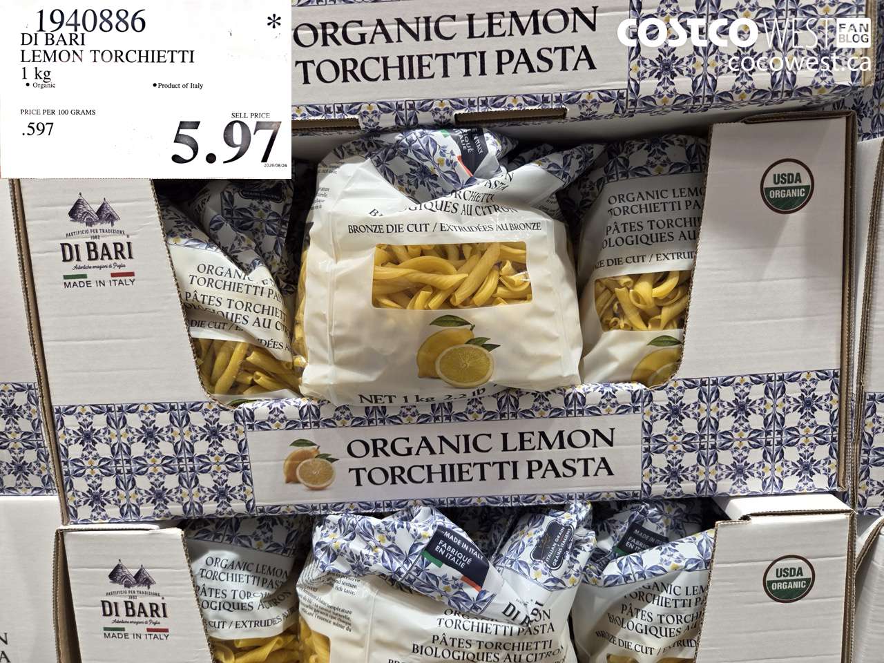 1940886 DI BARI LEMON TORCHIETTI 1 KG $5.97