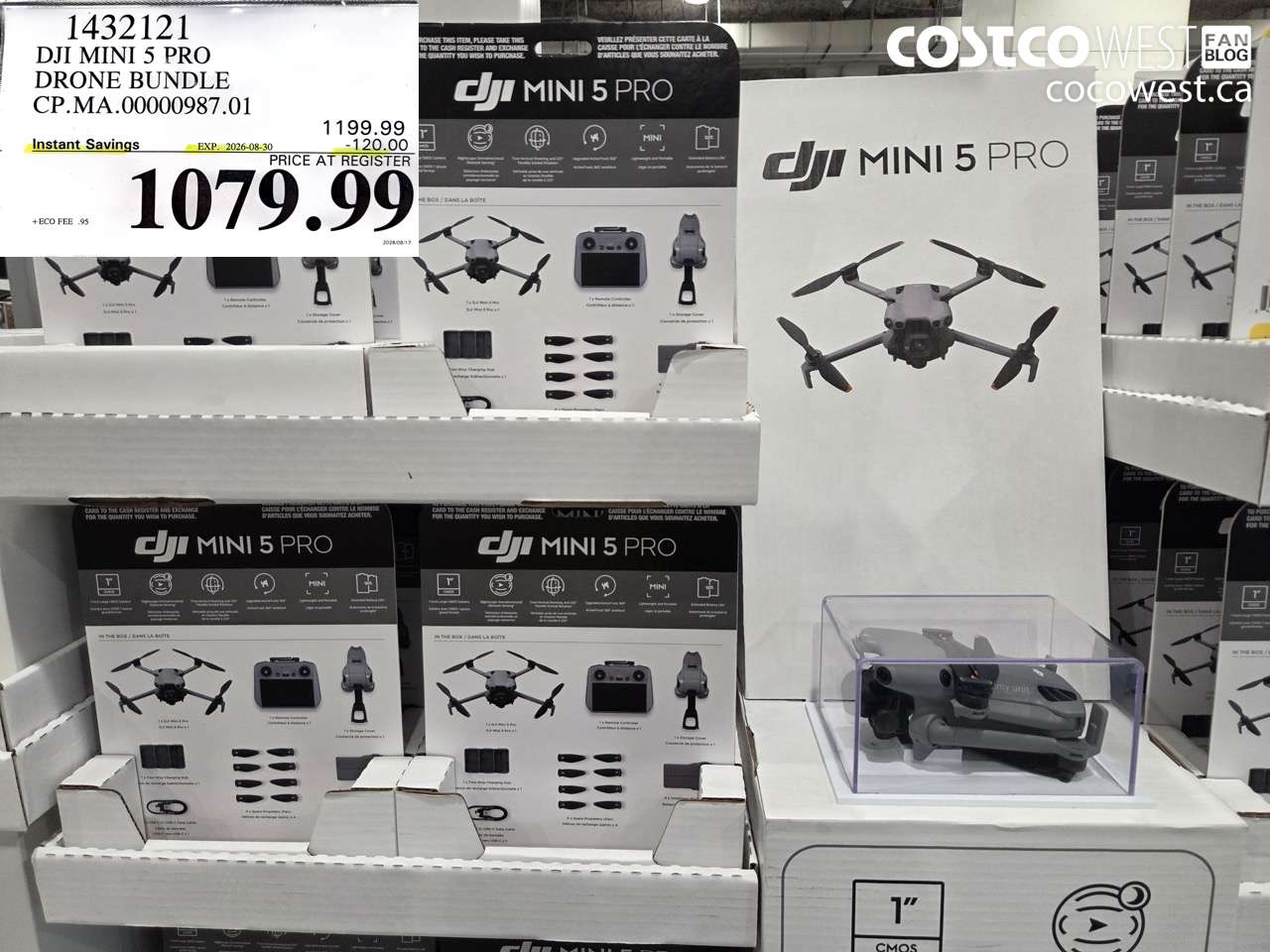 1432121 DJI MINI 5 PRO DRONE BUNDLE ($120.00 INSTANT SAVINGS EXPIRES ON 2026-08-30) $1079.99