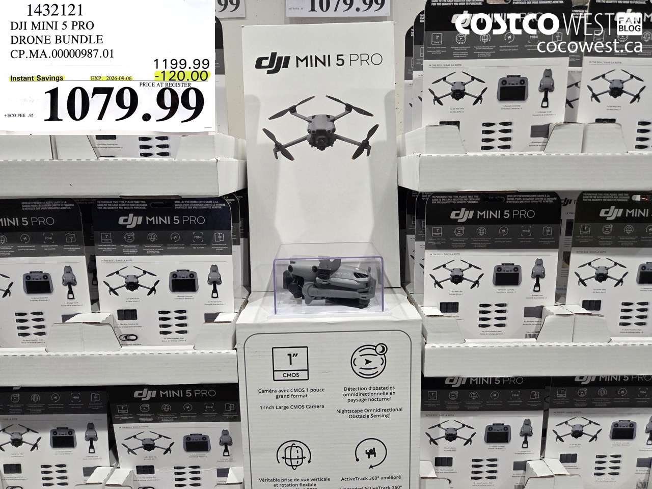 1432121 DJI MINI 5 PRO DRONE BUNDLE ($120.00 INSTANT SAVINGS EXPIRES ON 2026-09-06) $1079.99