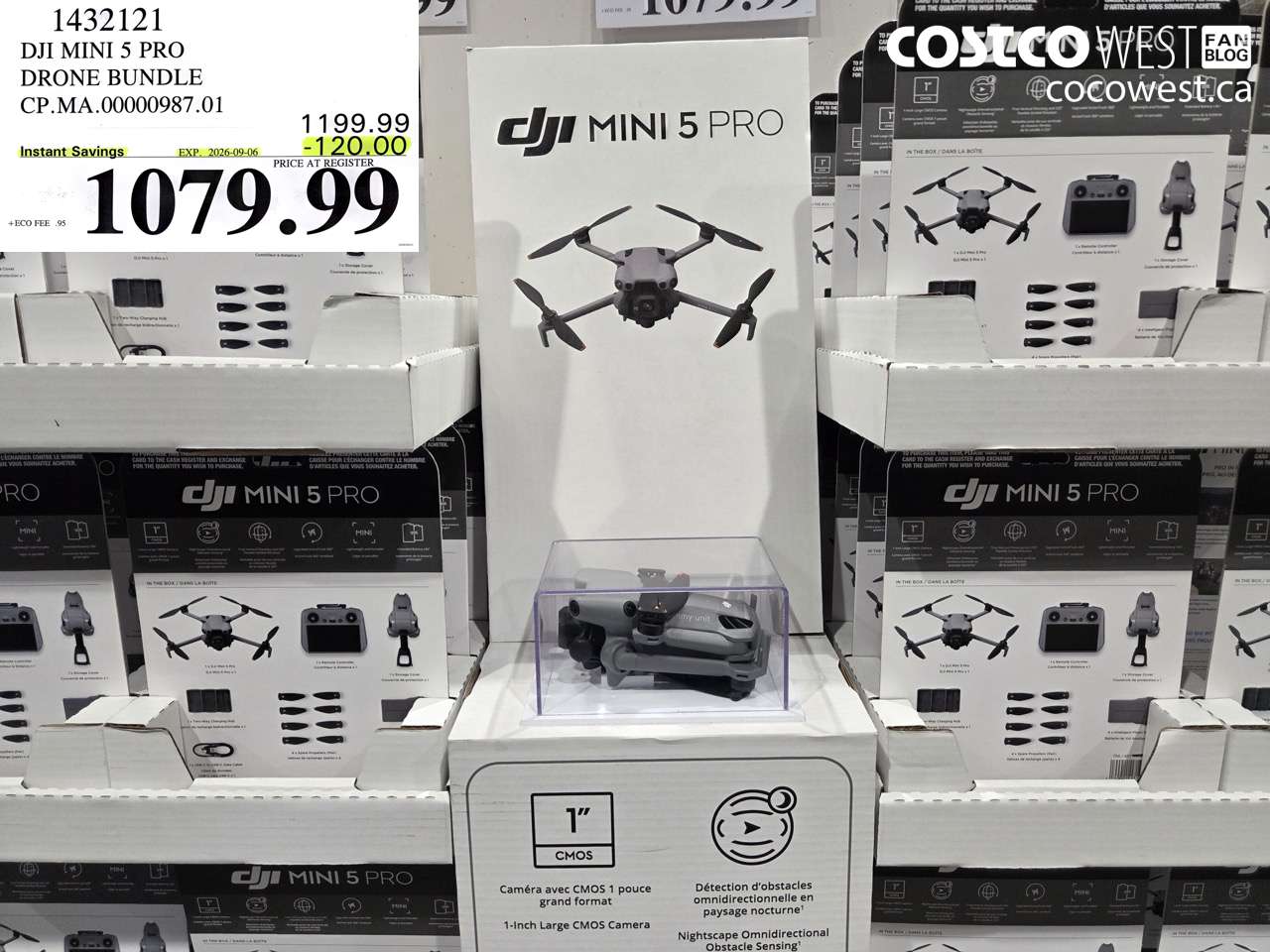 1432121 DJI MINI 5 PRO DRONE BUNDLE CP.MA00000987.01 ($120.00 INSTANT SAVINGS EXPIRES ON 2026-09-06) $1079.99