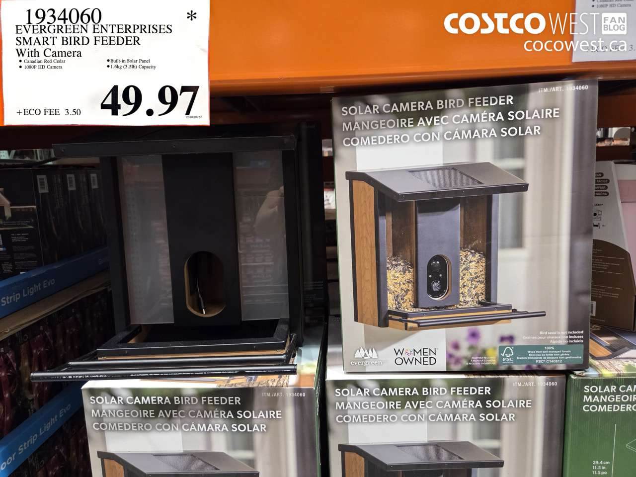 1934060 EVERGREEN ENTERPRISES SMART BIRD FEEDER WITH CAMERA $49.97