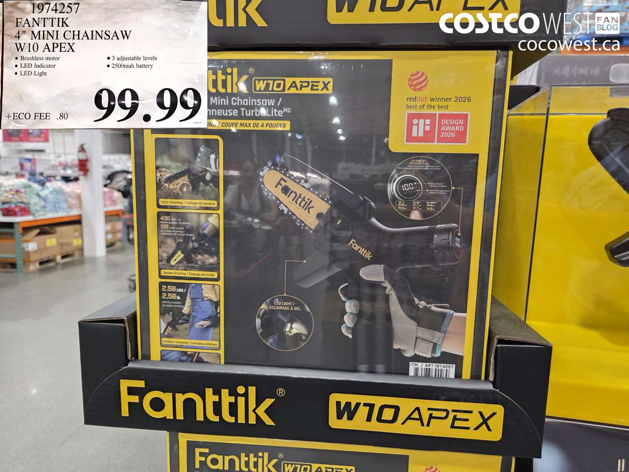 1974257 FANTTIK 4 IN MINI CHAINSAW W10 APEX $99.99