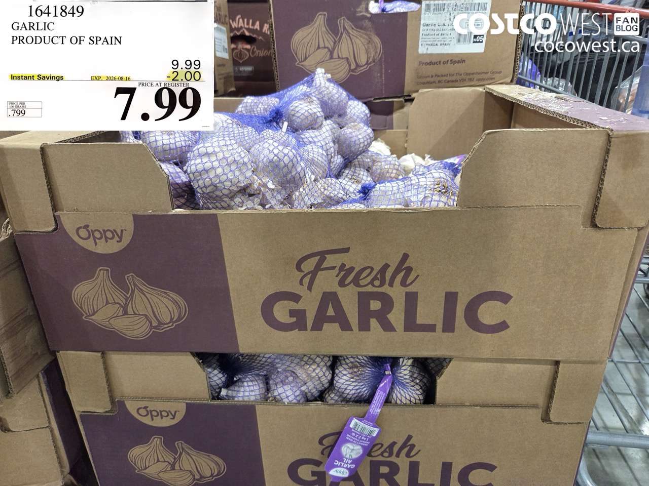 1641849 GARLIC PRODUCT OF SPAIN ($2.00 INSTANT SAVINGS EXPIRES ON 2026-08-16) $7.99