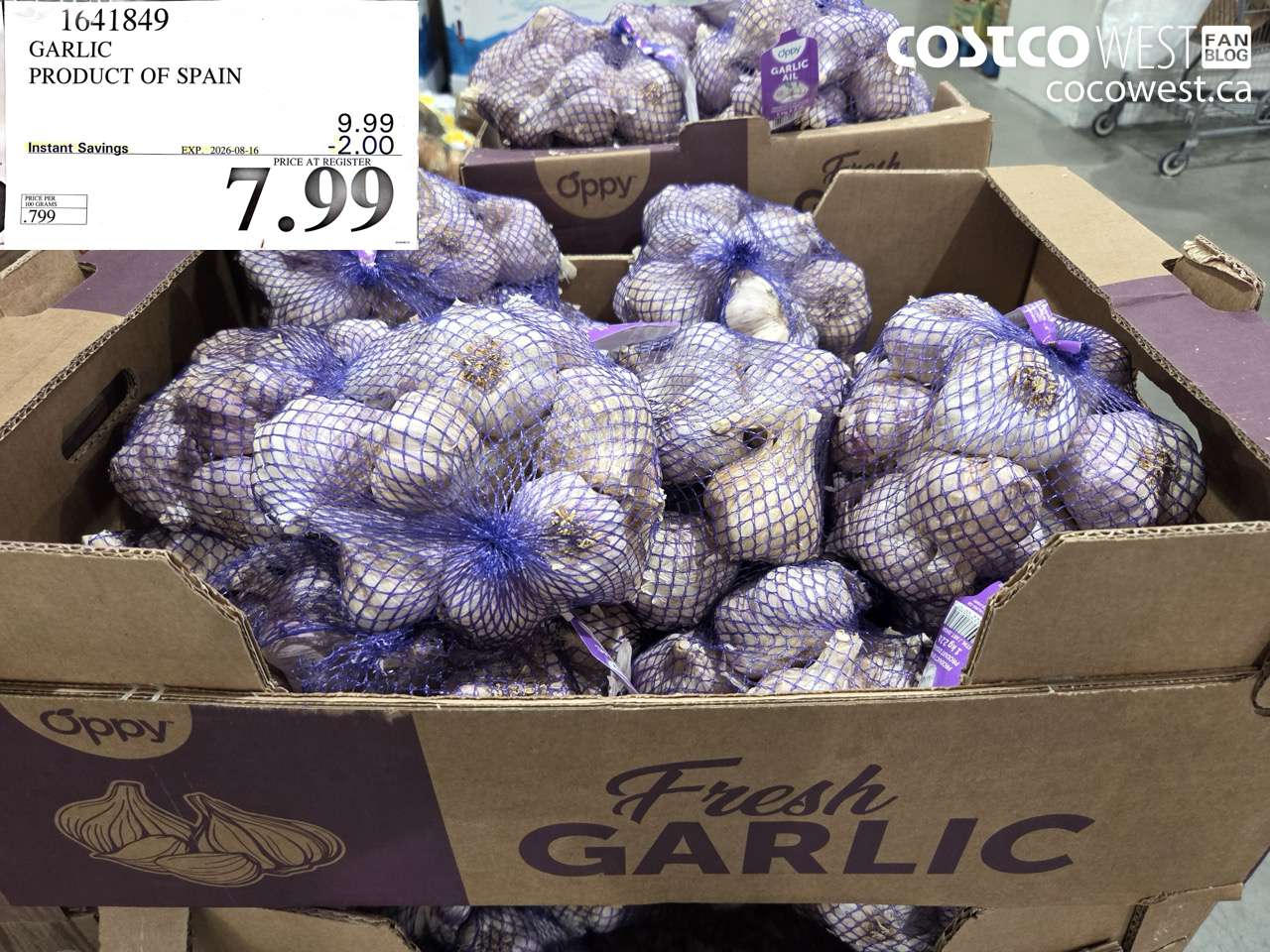1641849 GARLIC PRODUCT OF SPAIN ($2.00 INSTANT SAVINGS EXPIRES ON 2026-08-16) $7.99