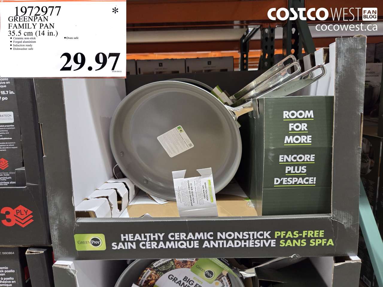 1972977 GREENPAN FAMILY PAN 35.5 CM (14 IN.) $29.97