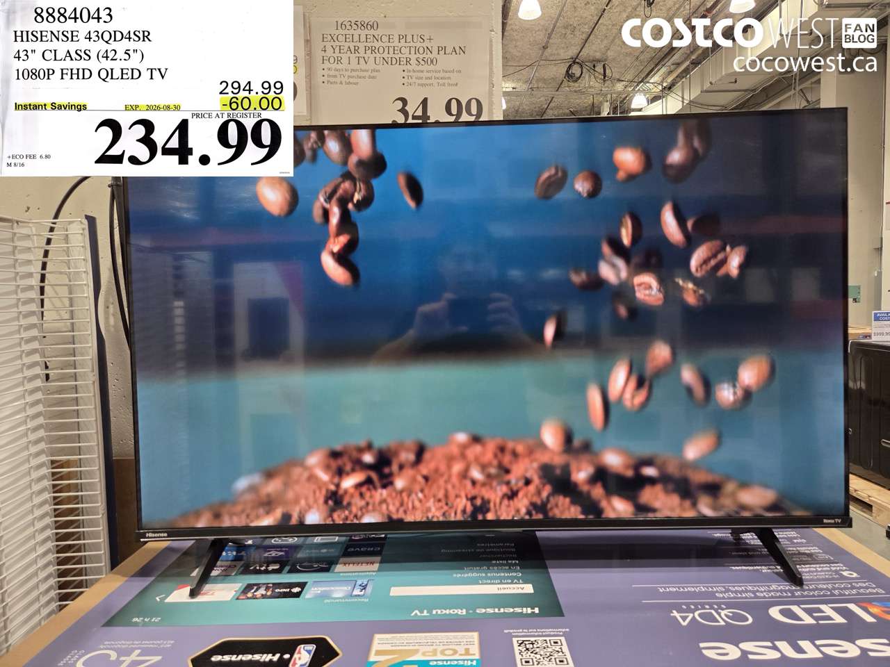 8884043 HISENSE 43QD4SR 43